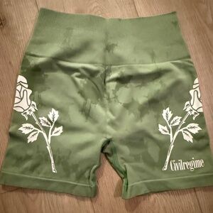 CIVIL REGIME Seamless Shorts in Green